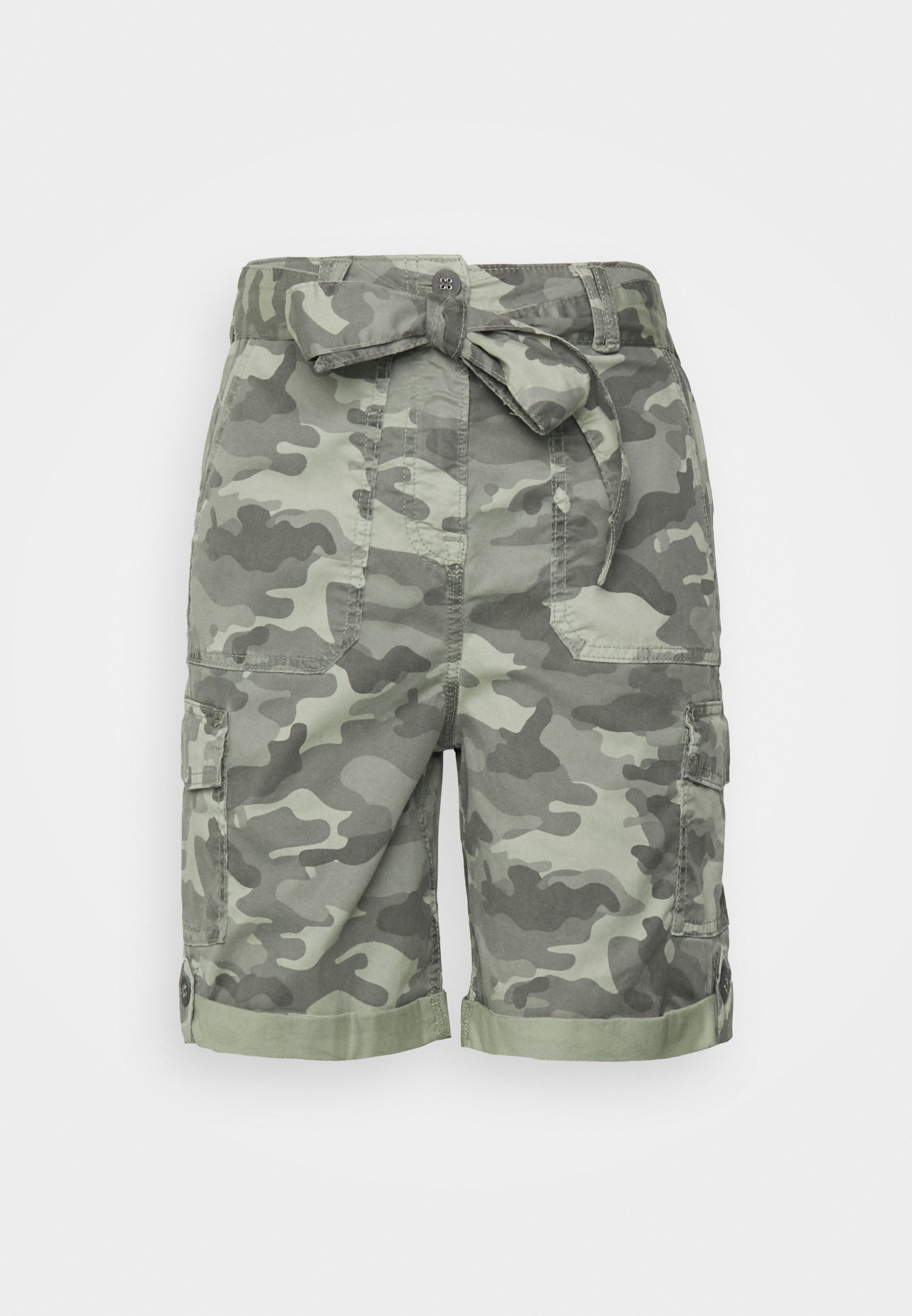 Koroshi Denim shorts - kaki/khaki 