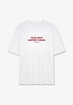 Pegador, TALSI HEAVY OVERSIZED TEE - Μπλουζάκι με στάμπα - white