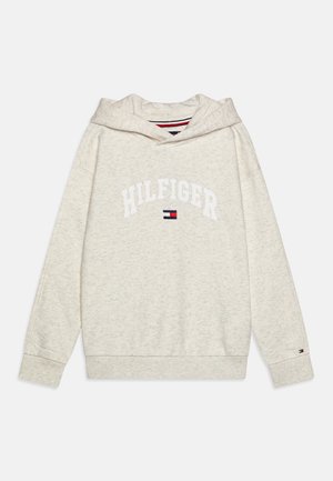 Tommy Hilfiger VARSITY HOODIE UNISEX - Hoodie - snow white heather