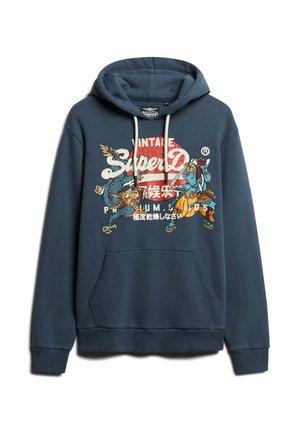 Superdry & Co, TOKYO VI GRAPHIC PRINT LOGO - Felpa con cappuccio - dunkelblau