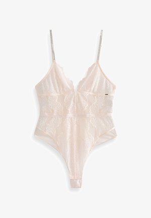 LIPSY GLAMOUR LACE BODY - Bodijs - cream