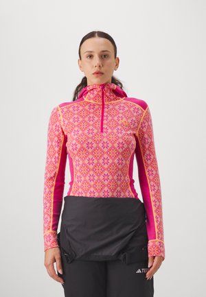 Kari Traa ROSE HOOD - Strickpullover - bright pink