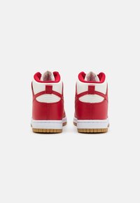 Nike Sportswear DUNK HIGH - Höga sneakers - sail/gym red/light brown/white