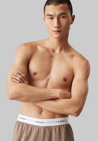 Calvin Klein Underwear JOGGER ICON COTTON TERRY - Pyjamabroek - medium brown heather