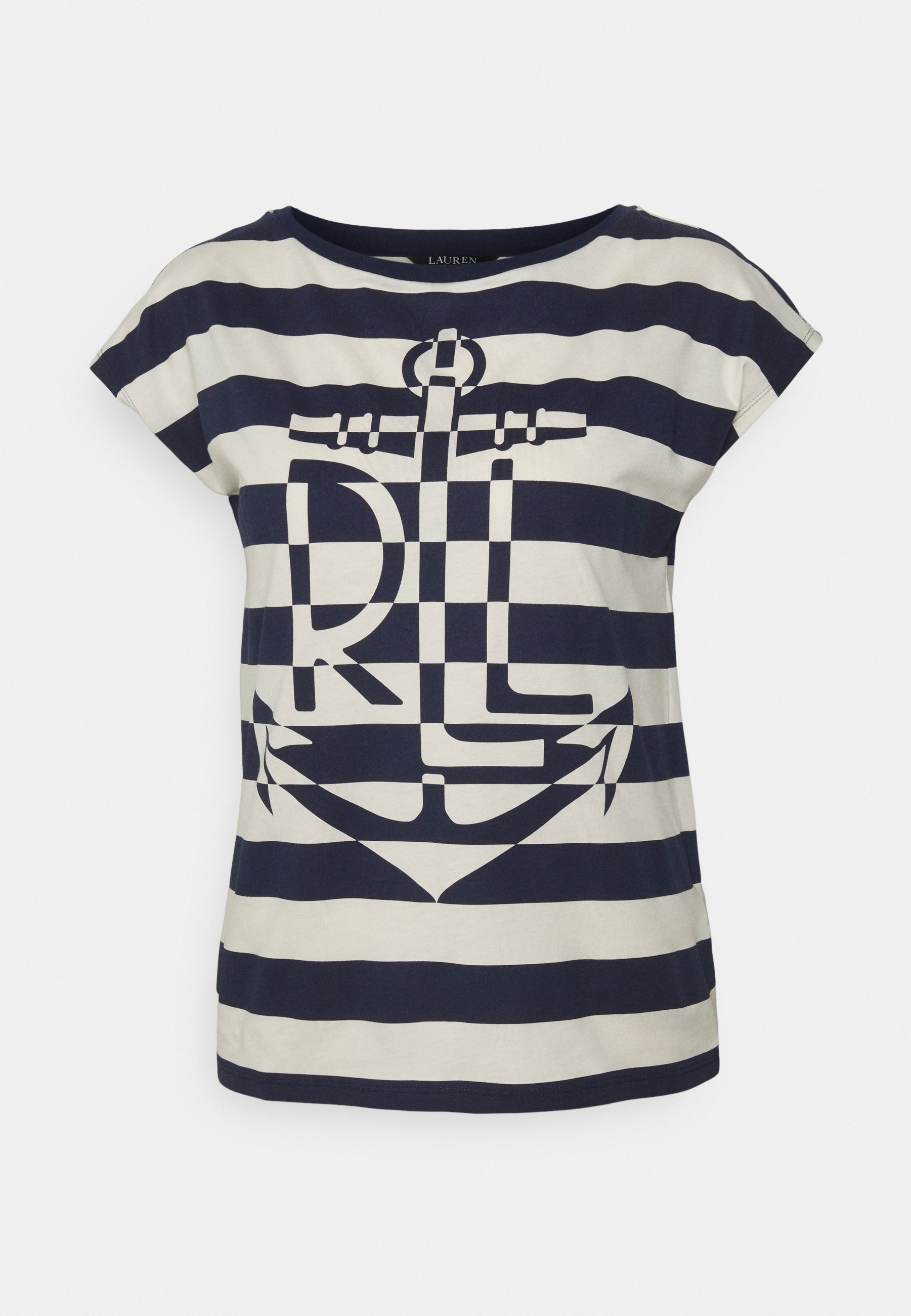 T-shirt - french navy/mascarpone cream 