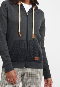 Oxmo Sudadera con cremallera - dark grey