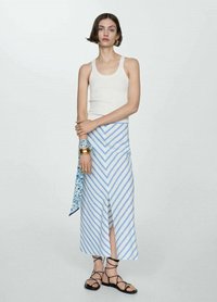 Mango MARINA - Maxi sukně - white