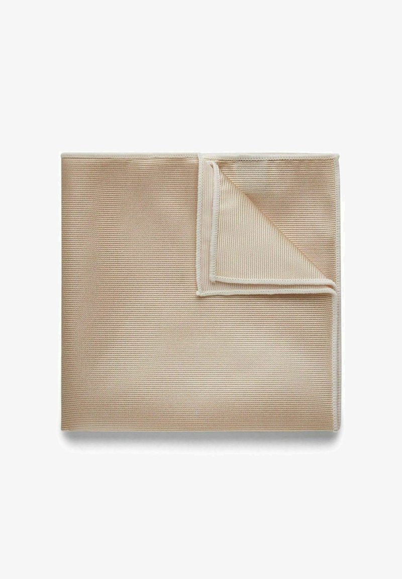 John Henric SOLID WOVEN RIBBED - Taskuliina - champagne