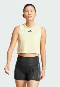 adidas Performance - POWER 3-STRIPES BOXY - Top - powder yellow Imagine miniatură 1