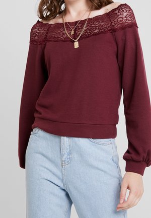 Sweatshirt - dark purple
