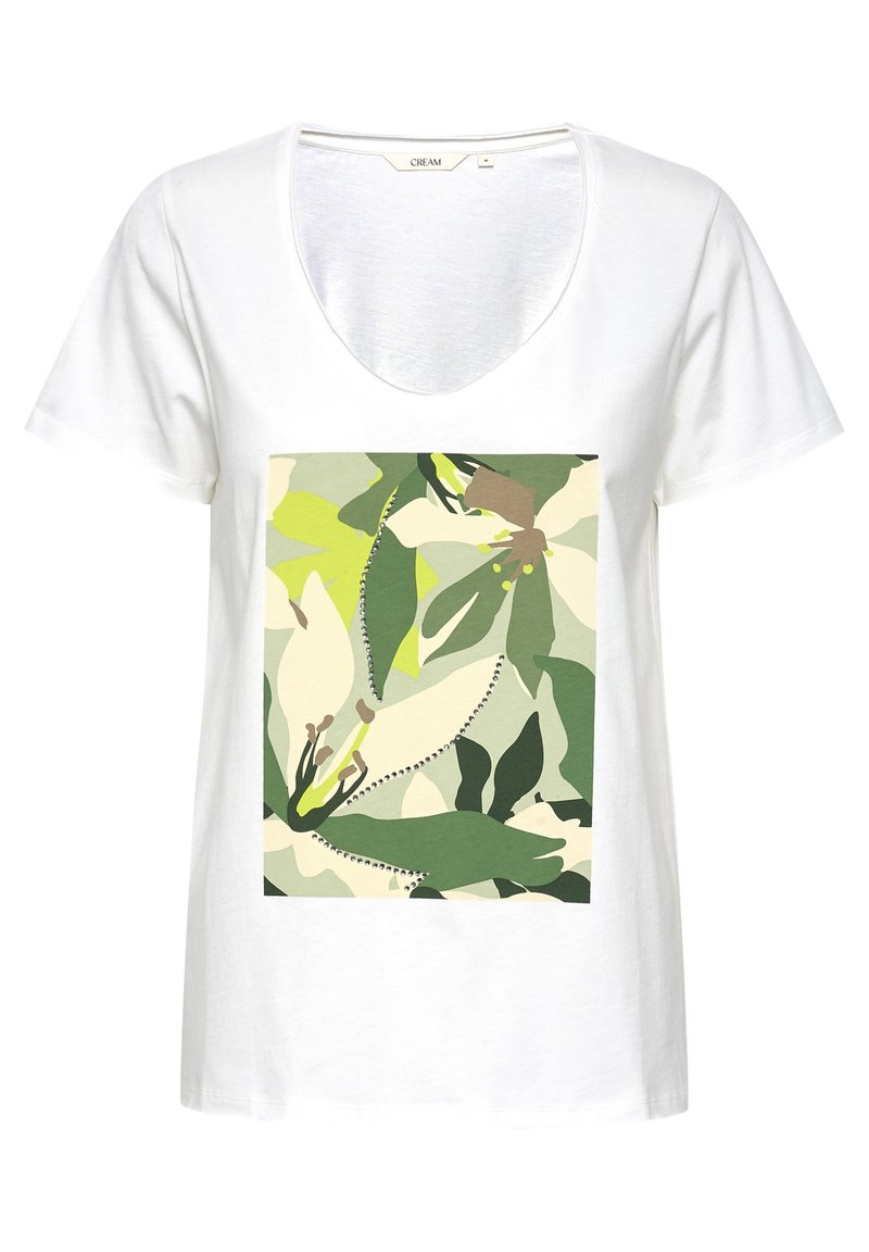 Cream T-shirt print groen Cream T-shirt print groen