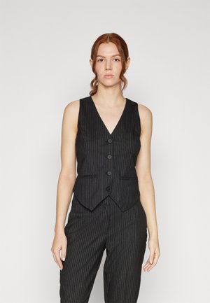 ONLKIYA-KATNIS WAISTCOAT  - Vesta - black stripes/lyrex pinstripe