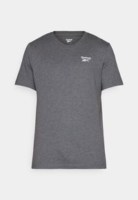 IDENTITY SMALL LOGO TEE - Camiseta básica - dark grey heather