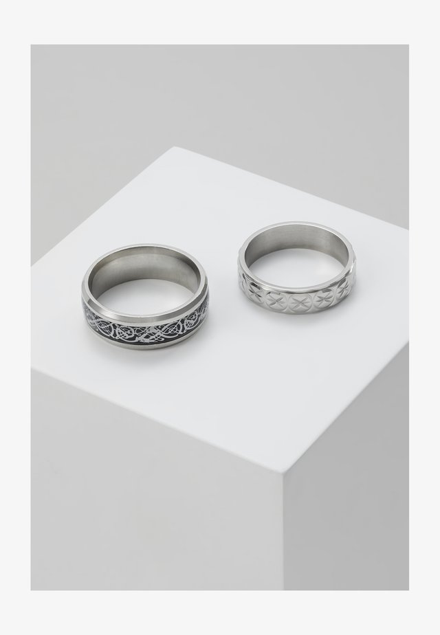 PINKY ETCHED RING SET - Sormus - silver-coloured