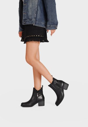 Stivaletti texani / biker - nero