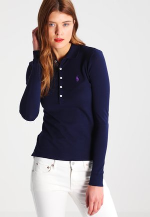 JULIE LONG SLEEVE - Polo - cruise navy