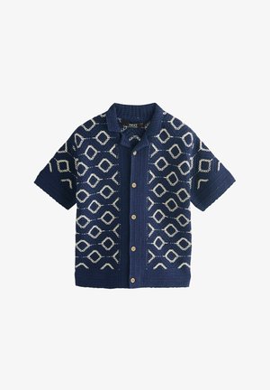 SHORT SLEEVE BUTTON THROUGH - Hemd - navy blue