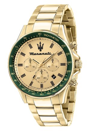 Maserati SFIDA KOLLEKTION - Chronograph - gold/grün