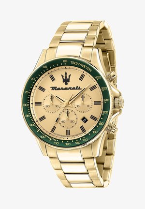 Maserati SFIDA KOLLEKTION - Chronograph - gold/grün