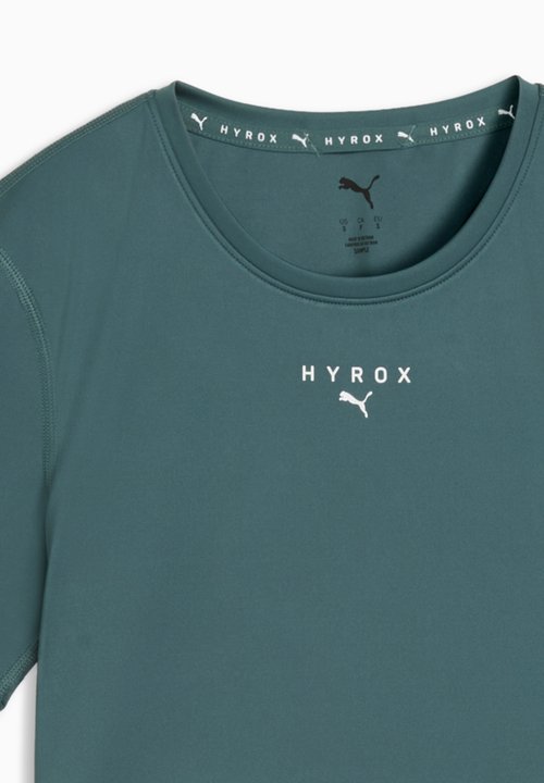 PUMA W X HYROX PWRMODE CROP TEE - Sports T-shirt - herb garden — photo 5