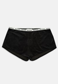 RIB VELOUR - Shorts - black