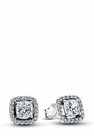 À TIGE HALO CARRÉ - Boucles d'oreilles - silver-coloured