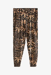 Niet geselecteerd, black leaf print