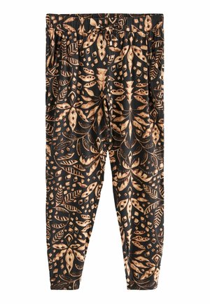 Next REGULAR FIT - Püksid - black leaf print