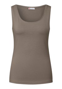 BASIC IN UNIFARBE - Top - braun