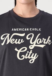 American Eagle BOYFRIEND TEE - T-shirt print - black