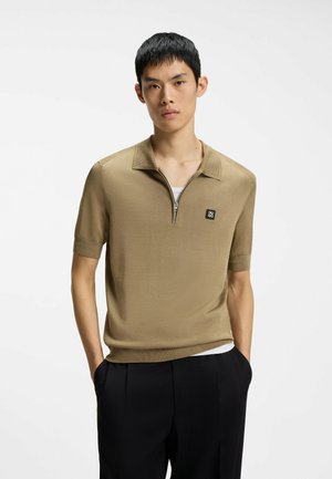 HUGO, HUGO SAYFONG-5 - Polo - beige melange eight