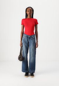 Even&Odd 2 PACK - Základné tričko - black/red