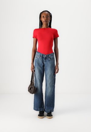 Even&Odd 2 PACK - T-shirt basic - black/red