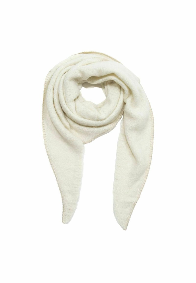 Faera DREIECK COZY OBERFLÄCHE - Scarf - weiß