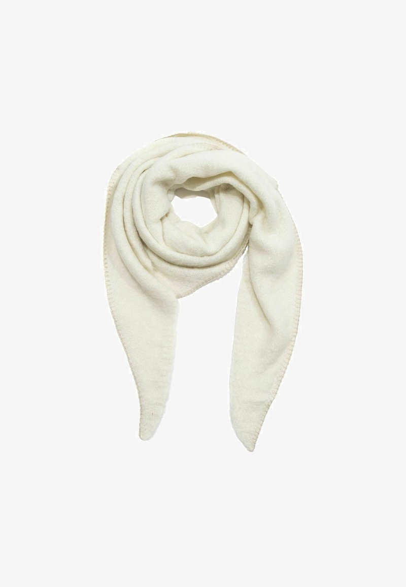 Faera DREIECK COZY OBERFLÄCHE - Scarf - weiß