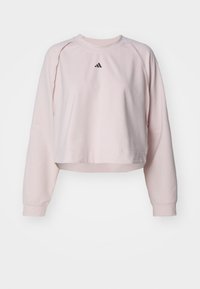 adidas Performance POWER COVER UP - Top dugih rukava - putty mauve/black