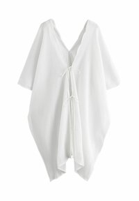 TEXTURED COVER-UP - Strandaccessoire - white