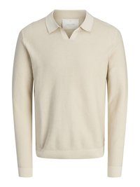 JPRCCEASTON SPLIT NECK - Pullover - silver lining