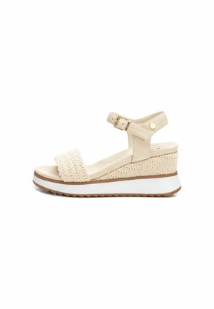 Sandali con plateau - beige