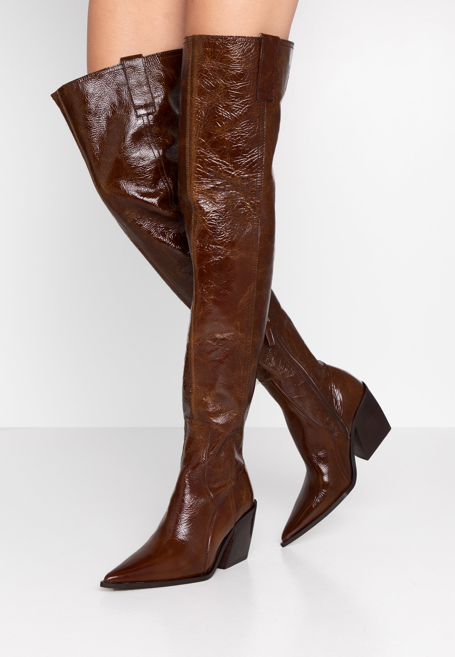 Topshop BRAVE WESTERN Overknee laarzen tan Zalando.nl Topshop BRAVE WESTERN Overknee laarzen tan Zalando.nl