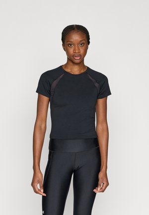 Under Armour MOTION - T-shirt print - black/jet gray