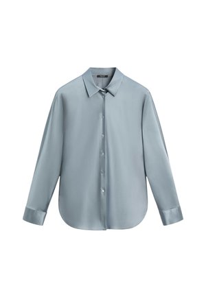 Massimo Dutti, FLOWING SATIN SHIRT - Hemdbluse - grey