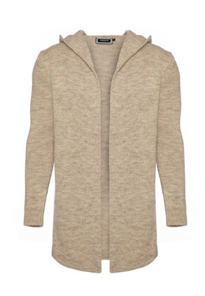 CARISMA, LANG MIT KAPUZE UND PRAKTISCHEN SEITENTASCHEN - Vest - beige