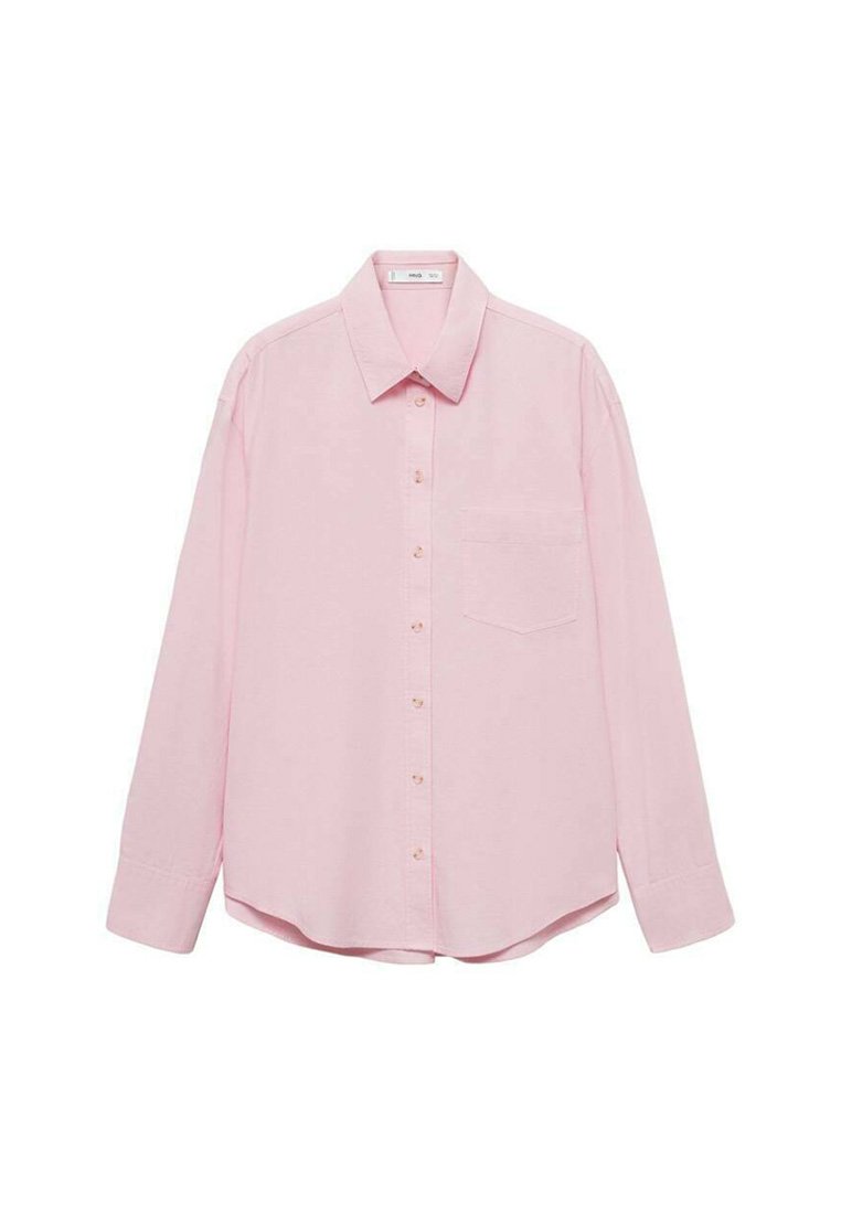 Mango Overhemdblouse donkerroze Mango Overhemdblouse donkerroze