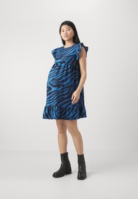 ONLY MATERNITY - OLMKIMIKA  - Vestito estivo - black/blue Immagine in miniatura 1