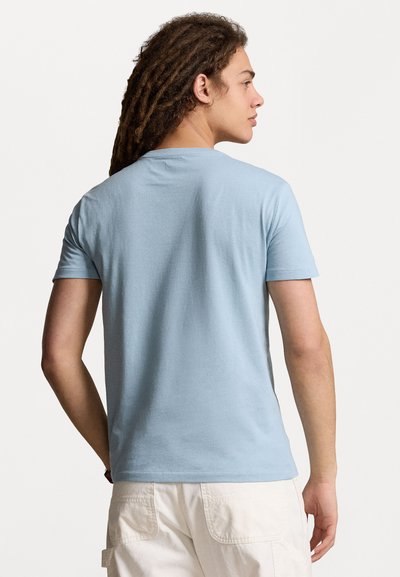 Polo Ralph Lauren CUSTOM SLIM FIT JERSEY CREWNECK T-SHIRT - Paprasti marškinėliai - vessel blue