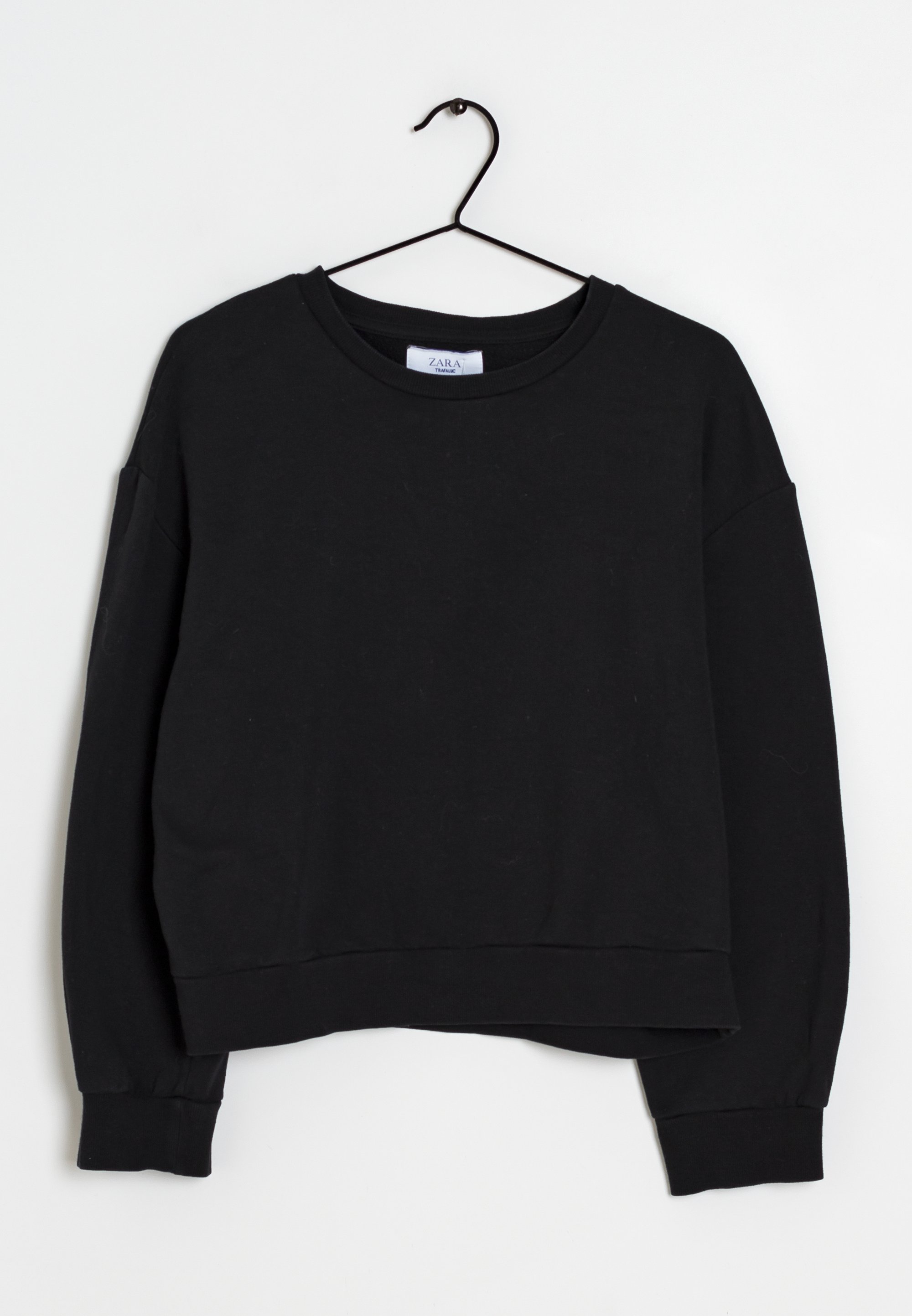 Zara Sweatshirt black/schwarz (Pre-owned) Zalando