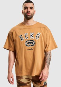 ecko unltd. BOXY CUT - T-shirts med print - brown