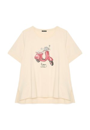 Fiorella Rubino, T-SHIRT CON STAMPA - T-shirt con stampa - beige