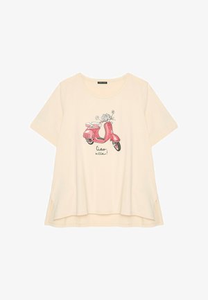 Fiorella Rubino, T-SHIRT CON STAMPA - T-shirt imprimé - beige